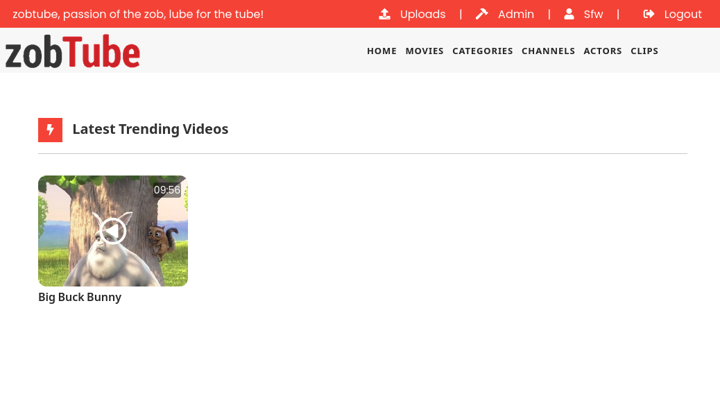 home page
